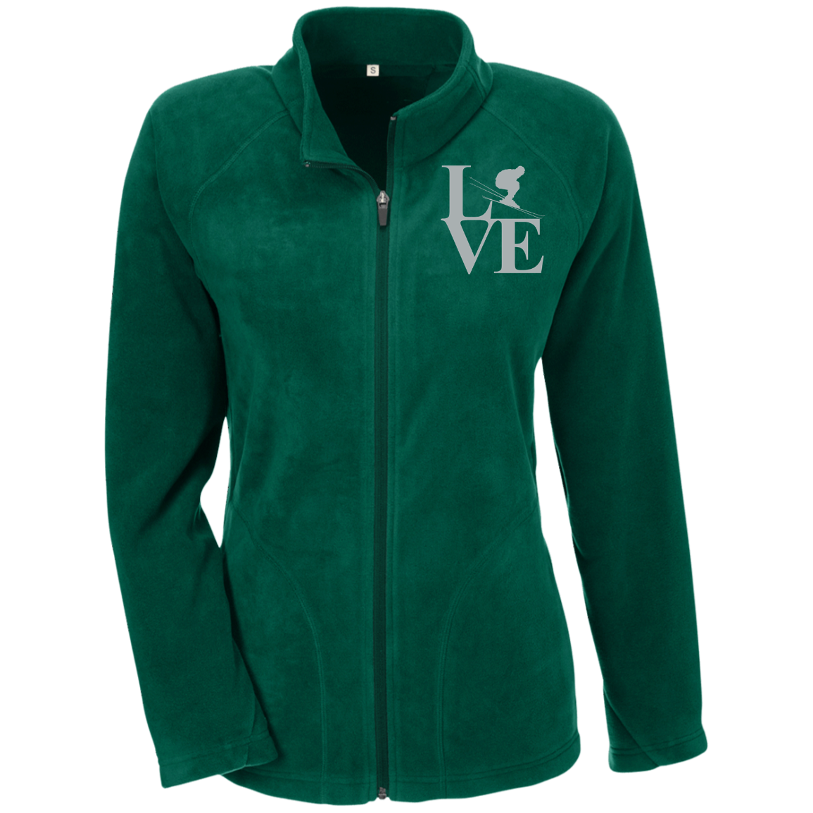 LOVE SKIING Beanie-Silver15 TT90W Ladies' Microfleece - Powderaddicts