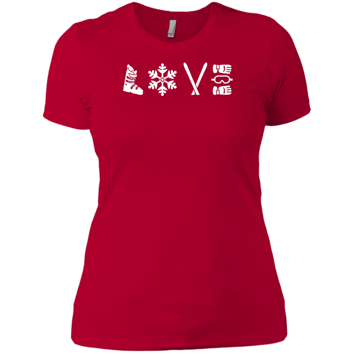 Love Ski - Ladies Tees - Powderaddicts