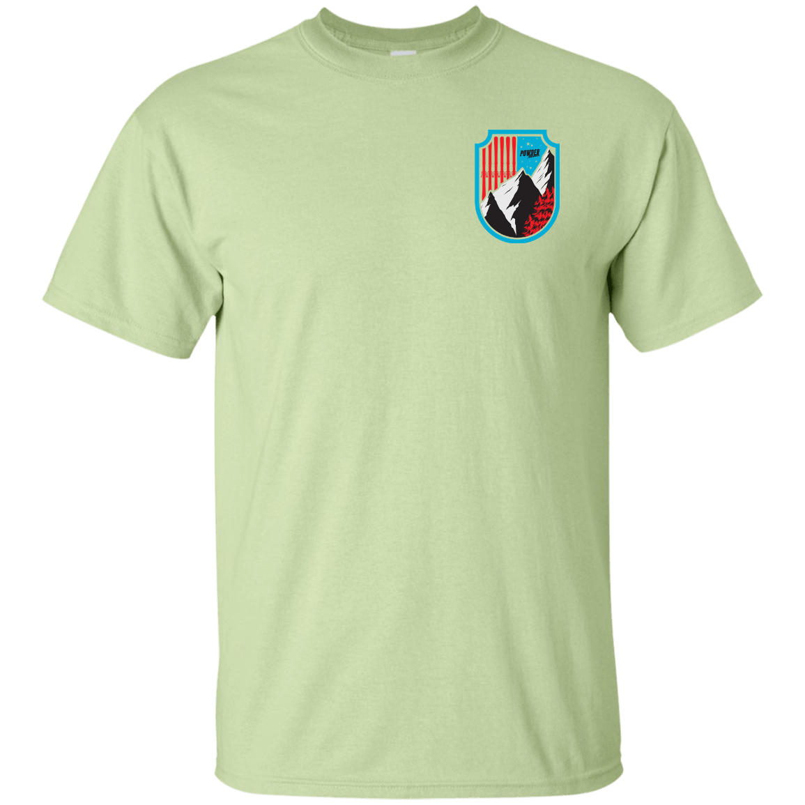 Ski Flag Men's Tees and V-Neck - Powderaddicts
