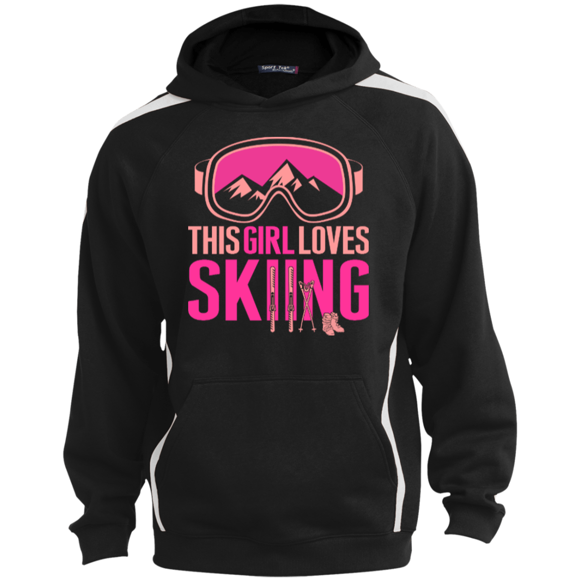 This Girl Loves Skiing Youth Hoodies - Powderaddicts