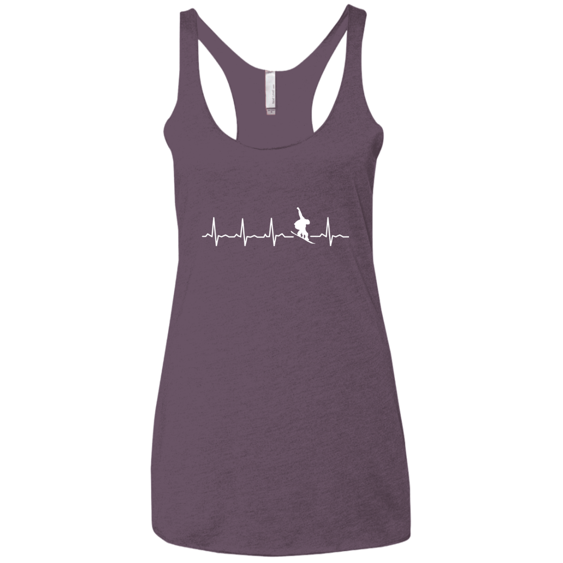 Snowboard Is My Heartbeat Ladies' Tank Tops - Powderaddicts