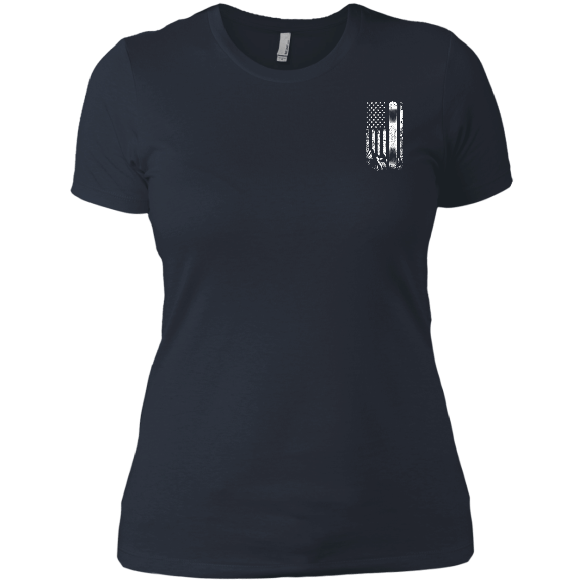 USA Snowboard Flag Ladies Tees - Powderaddicts