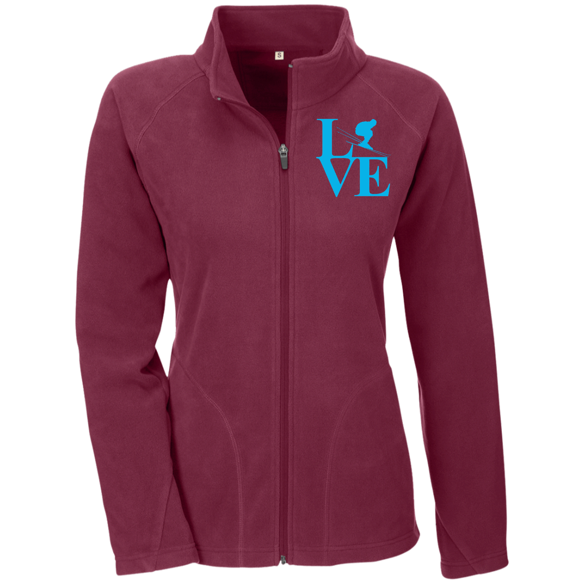 Love Ski Blue Ladies' Microfleece - Powderaddicts