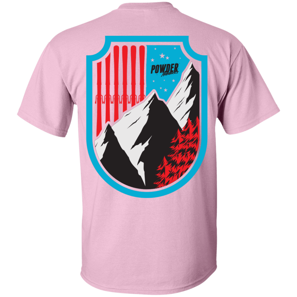 Ski Flag Men's Tees and V-Neck - Powderaddicts