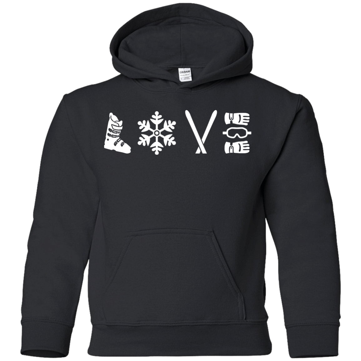 Love Ski Youth Hoodies - Powderaddicts