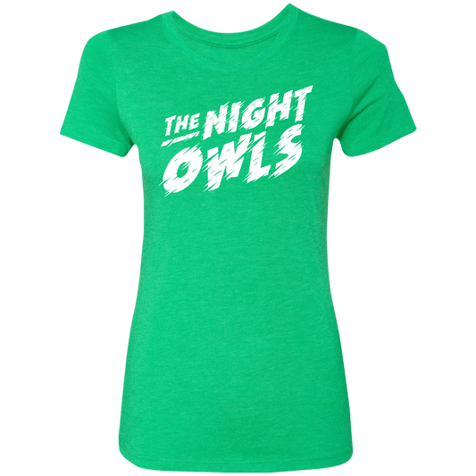 TheNightOwls_White NL6710 Ladies' Triblend T-Shirt - Powderaddicts