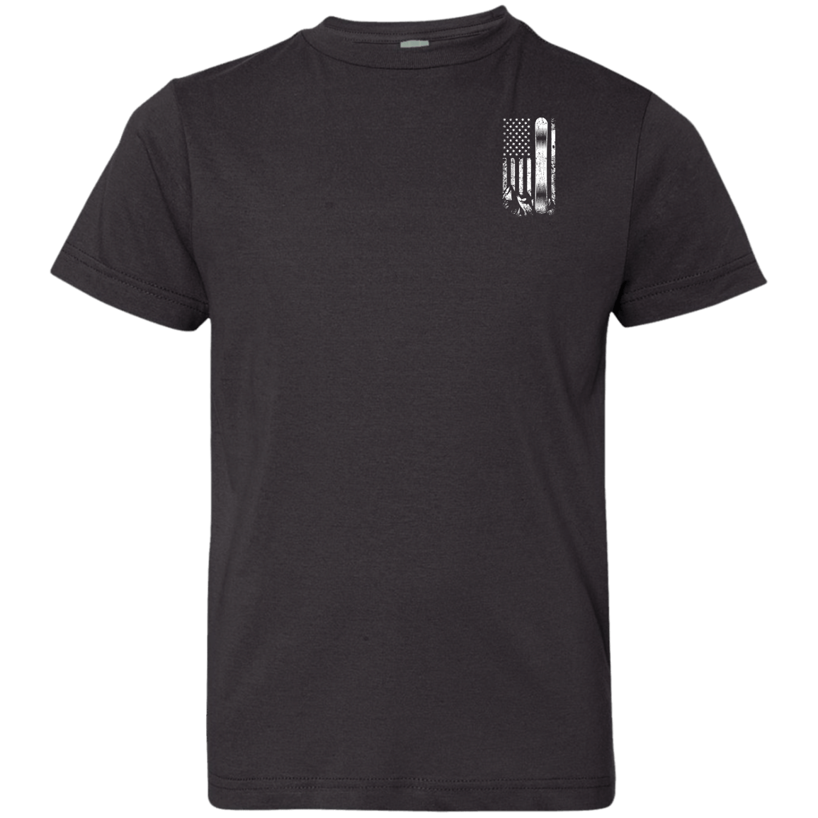 USA Snowboard Flag Youth Tees - Powderaddicts