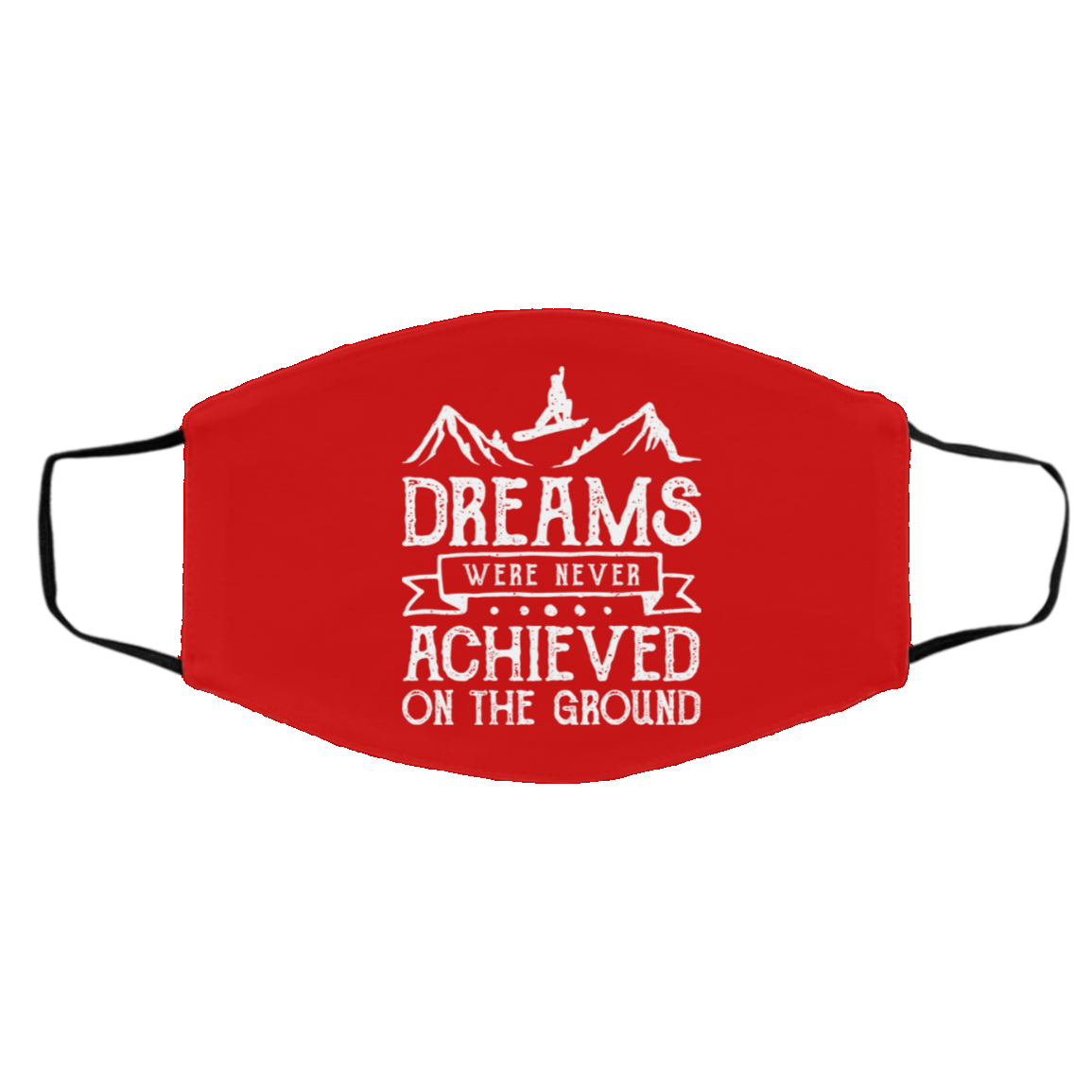 Dreams were Never Achieved on the Ground Adult Face Mask - Powderaddicts