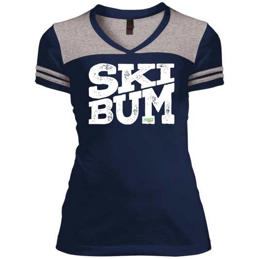 SkiBum Ladies Tees and V-Neck - Powderaddicts