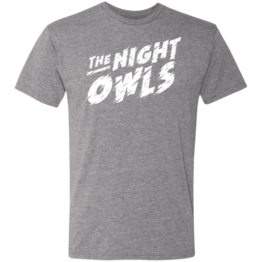 TheNightOwls_White NL6010 Men's Triblend T-Shirt - Powderaddicts