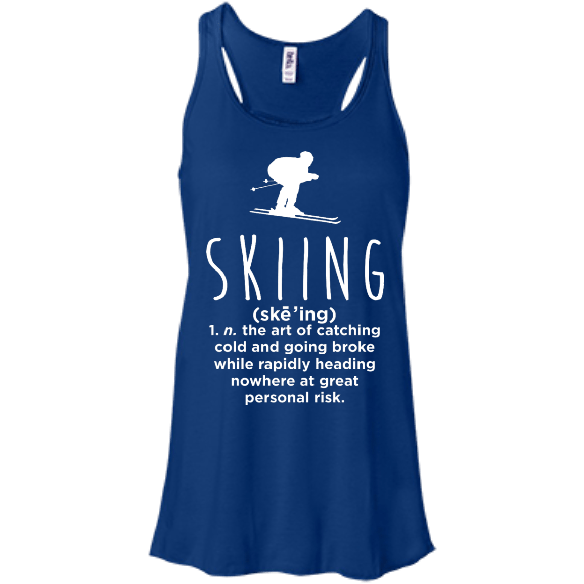 Skiing Definition Tank Tops - Powderaddicts
