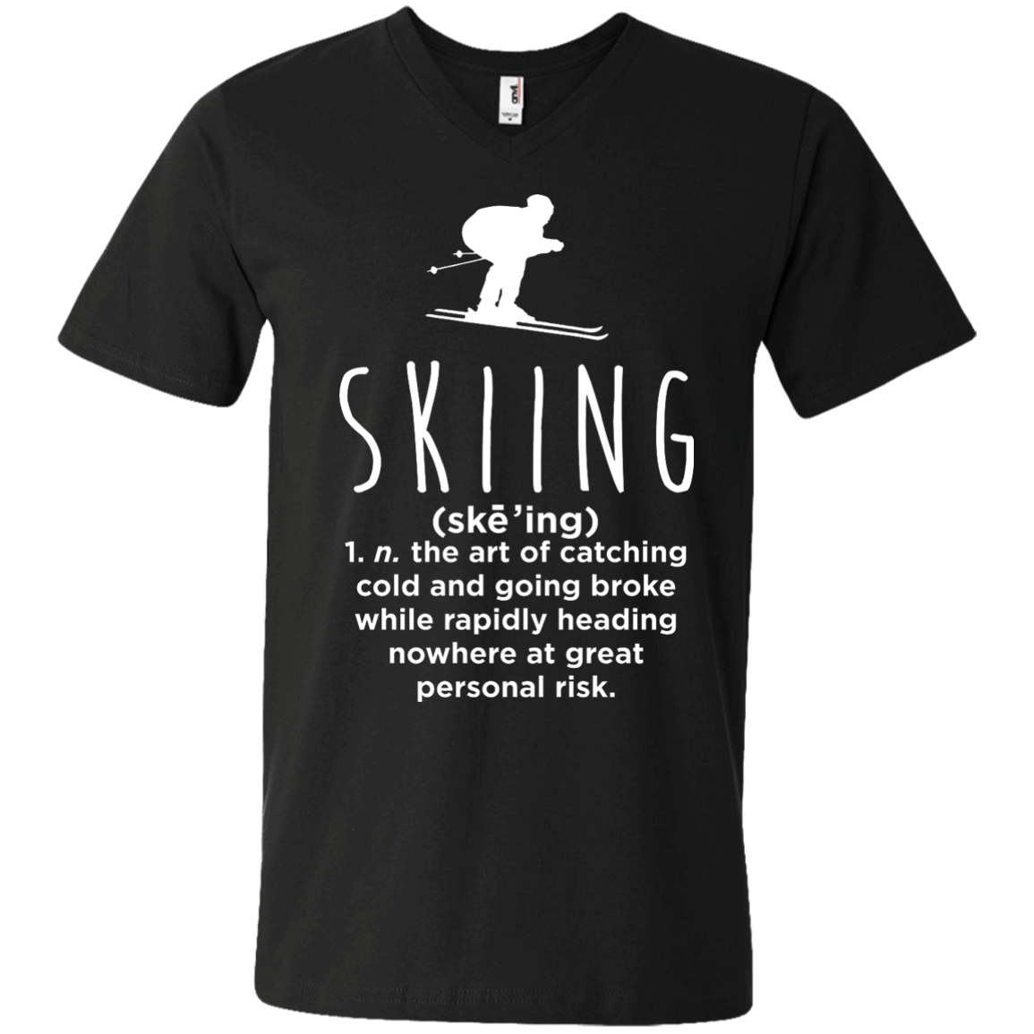 Skiing Definition Tees - Powderaddicts
