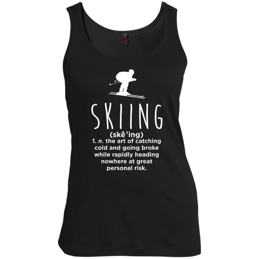 Skiing Definition Tank Tops - Powderaddicts
