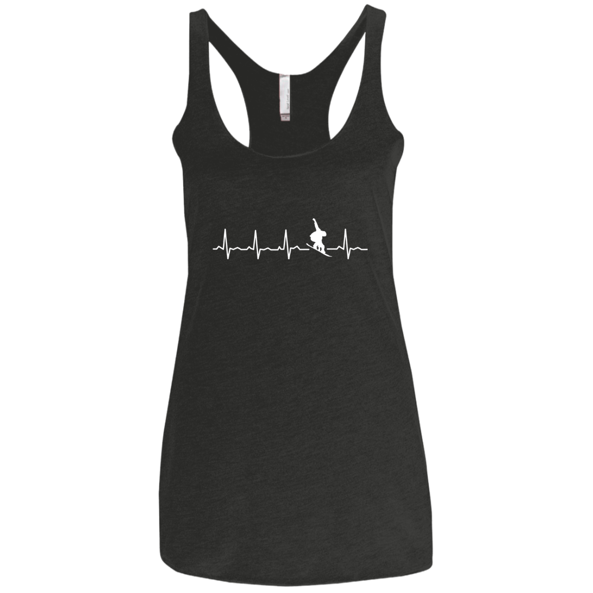 Snowboard Is My Heartbeat Ladies' Tank Tops - Powderaddicts
