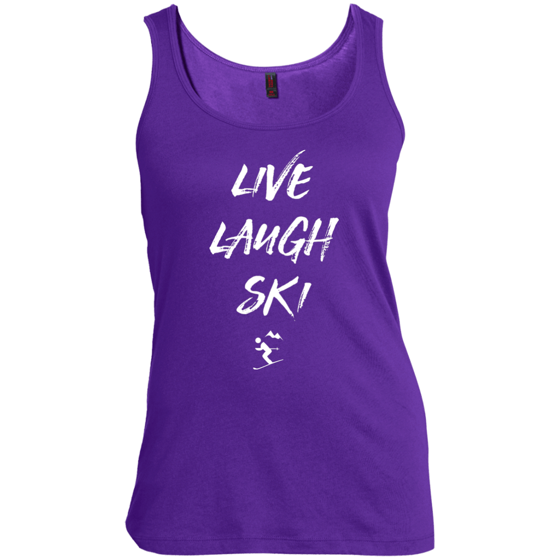 Live Laugh Ski Tank Tops - Powderaddicts