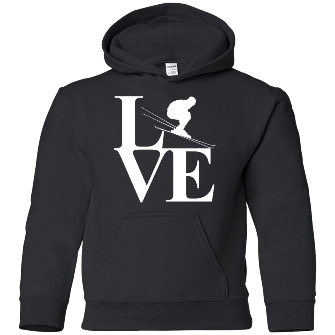 Love Skiing Youth Hoodies - Powderaddicts