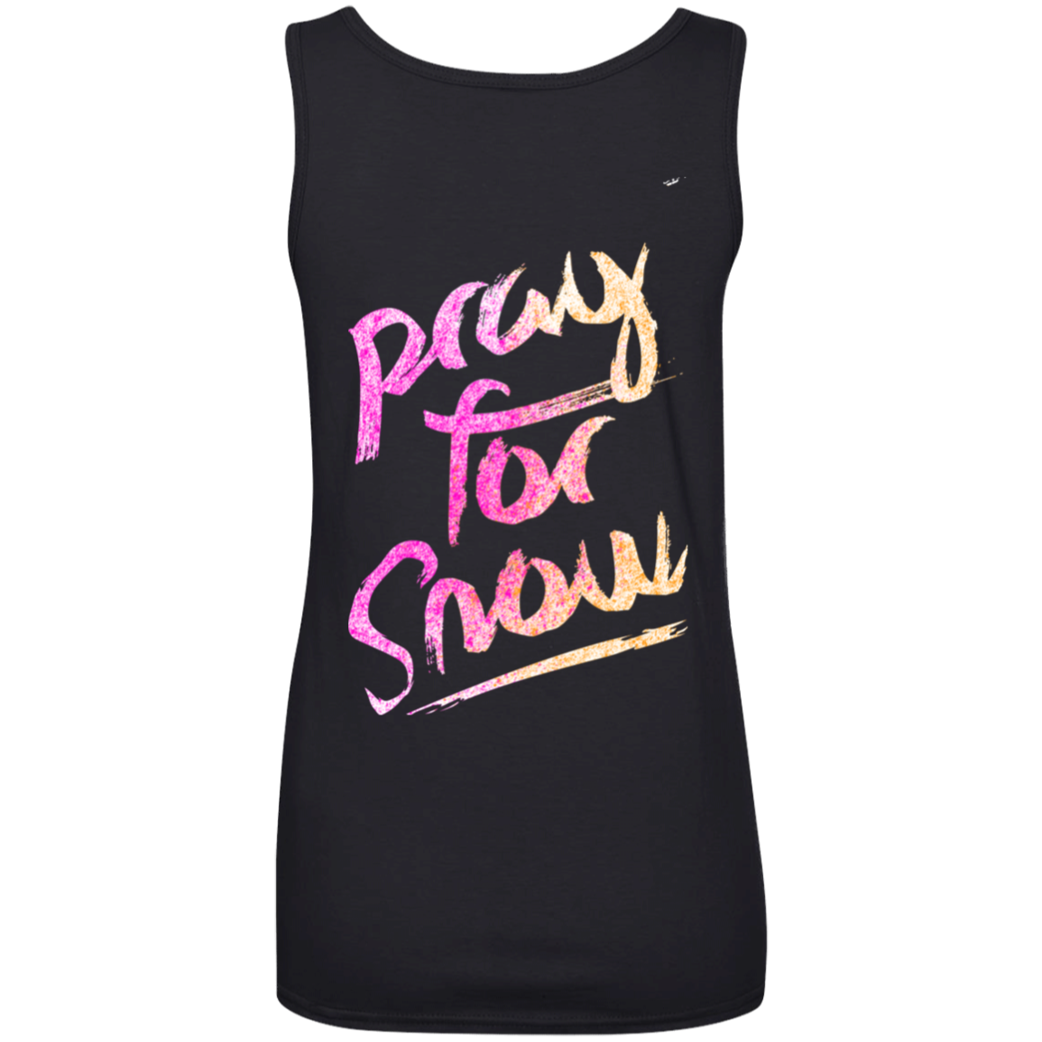 Pray For Snow 100% Ringspun Cotton Tank Top - Powderaddicts