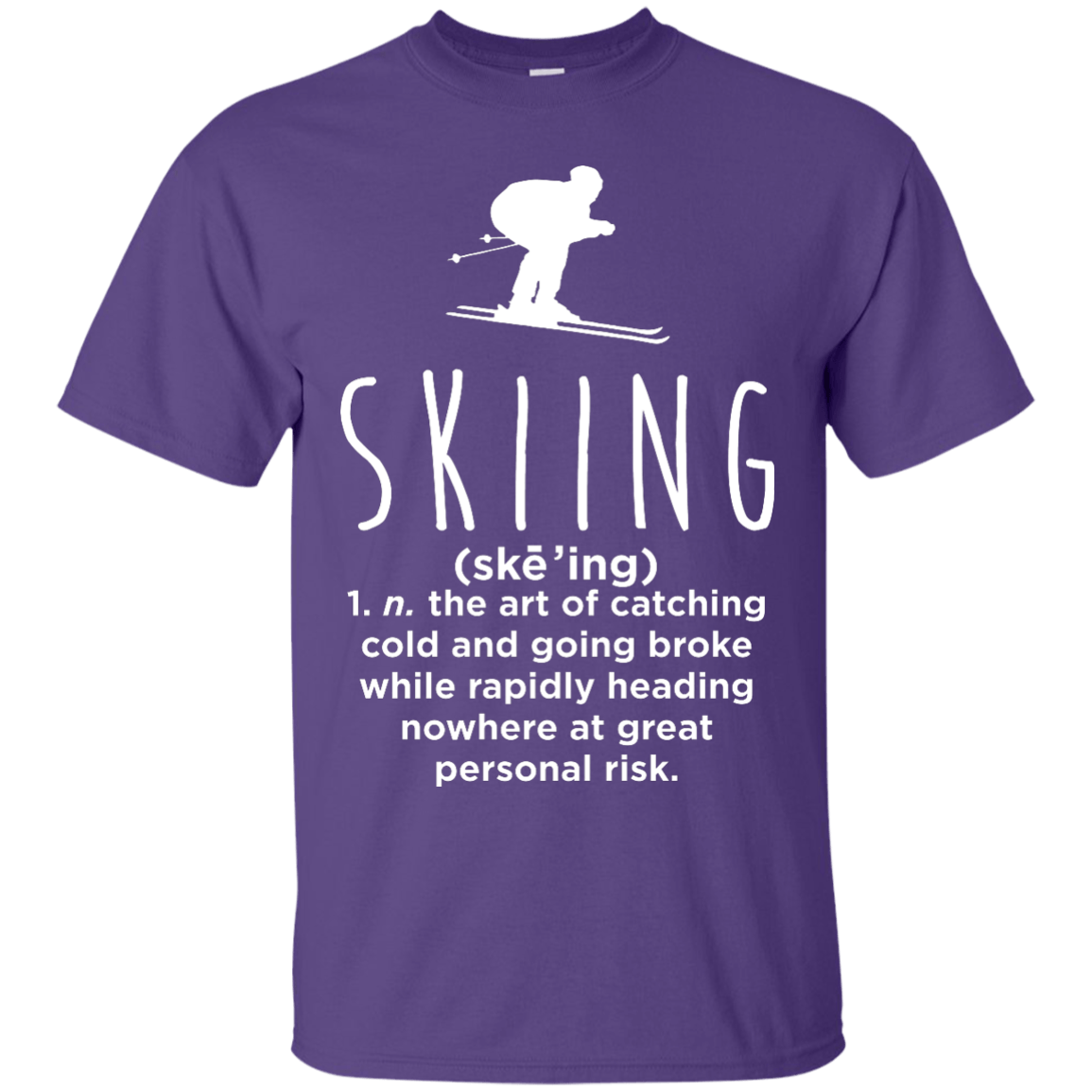 Skiing Definition Tees - Powderaddicts