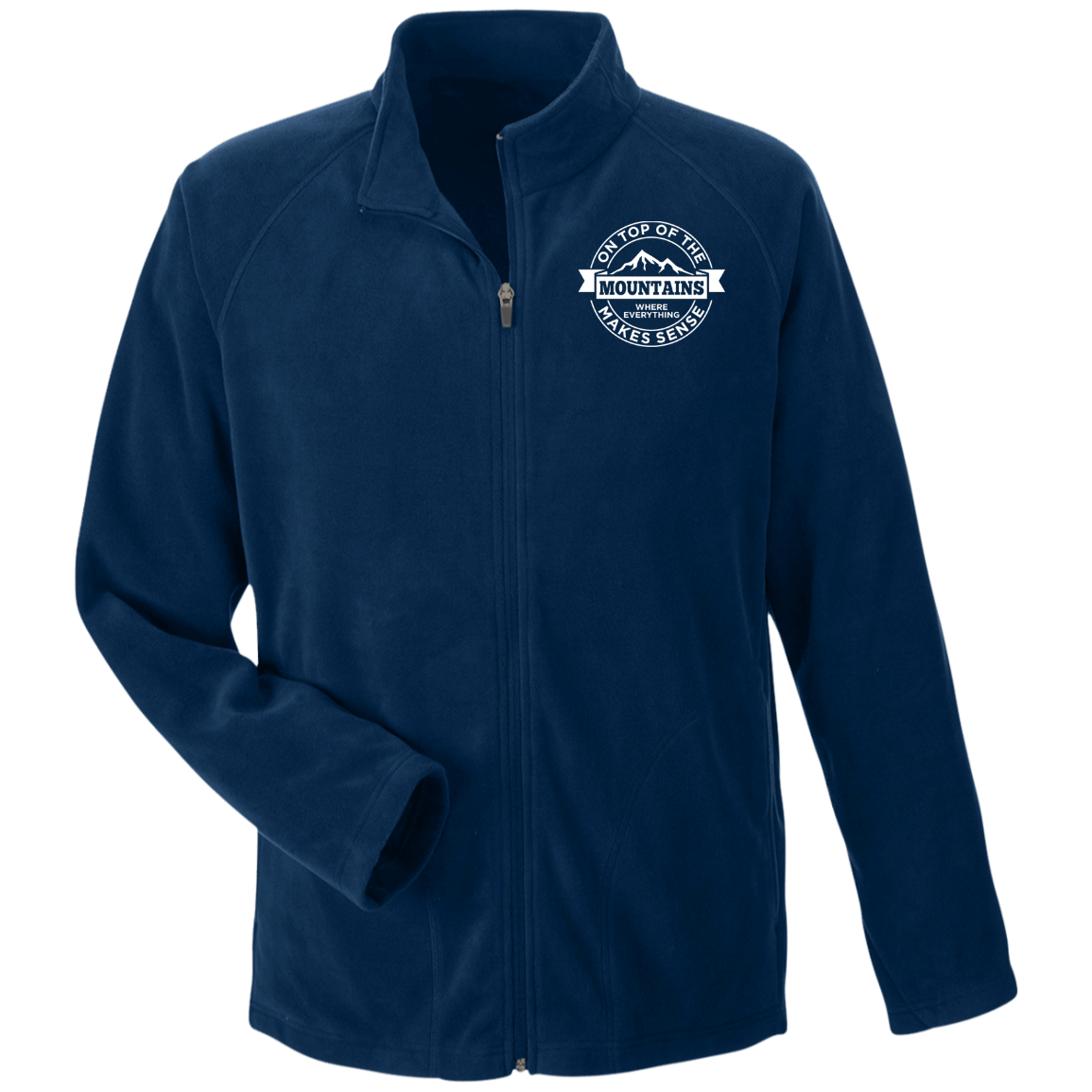 On Top Of The Mountain Where Everything Makes Sense Men's Microfleece - Powderaddicts