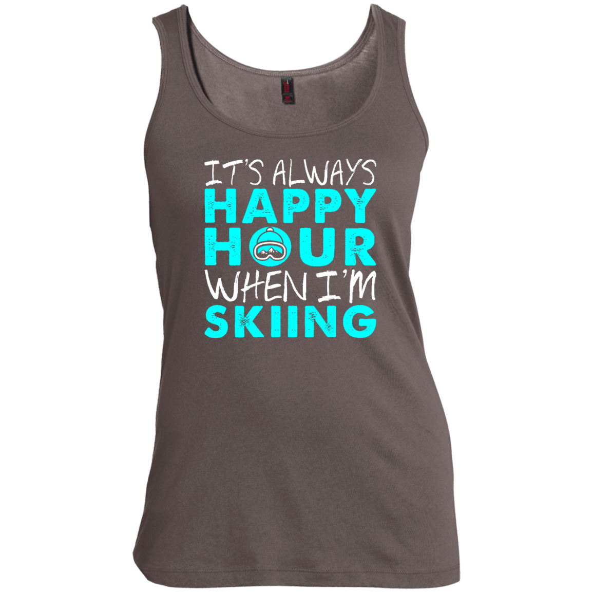 It's Always Happy Hour When I'm Skiing Tank Tops - Powderaddicts