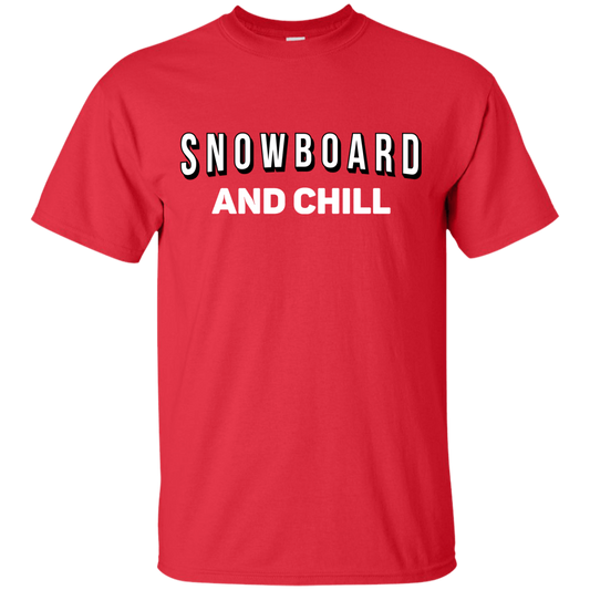 Snowboard and Chill Men's Tees and V-Neck - Powderaddicts