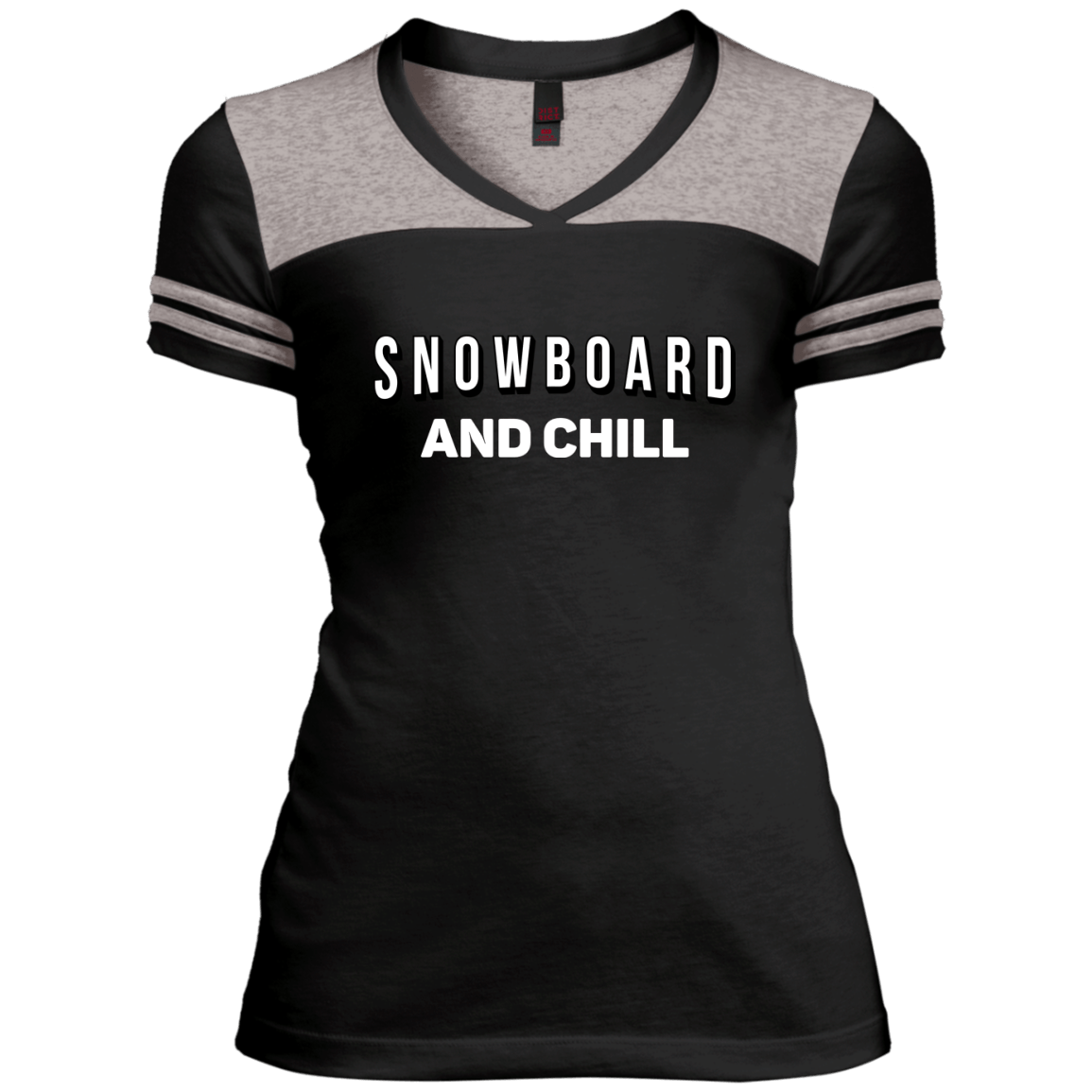 Snowboard and Chill Ladies Tees and V-Neck - Powderaddicts