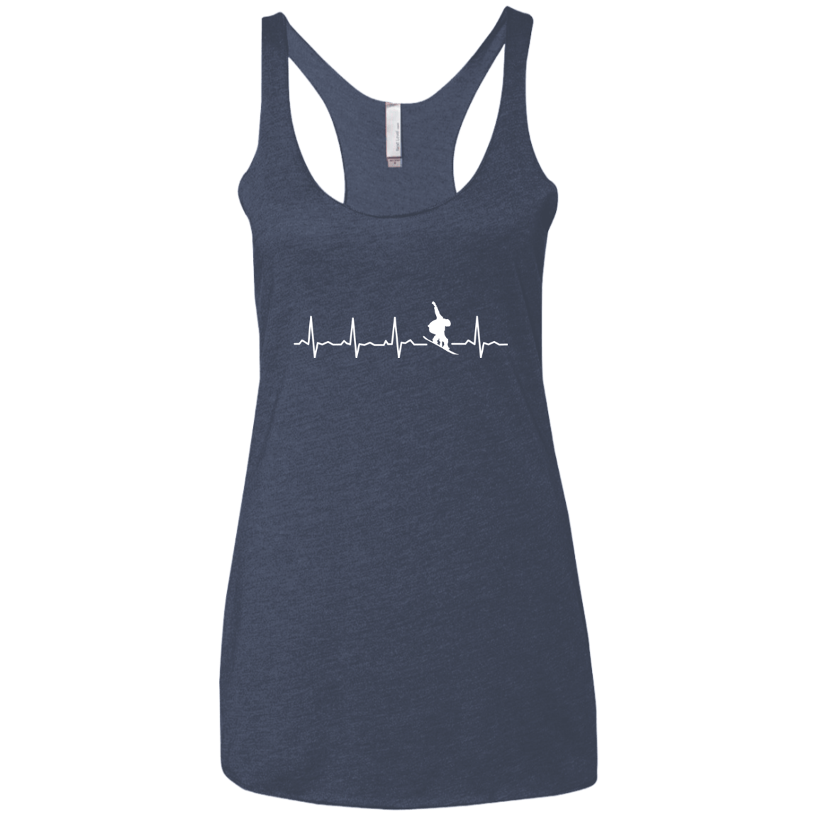 Snowboard Is My Heartbeat Ladies' Tank Tops - Powderaddicts