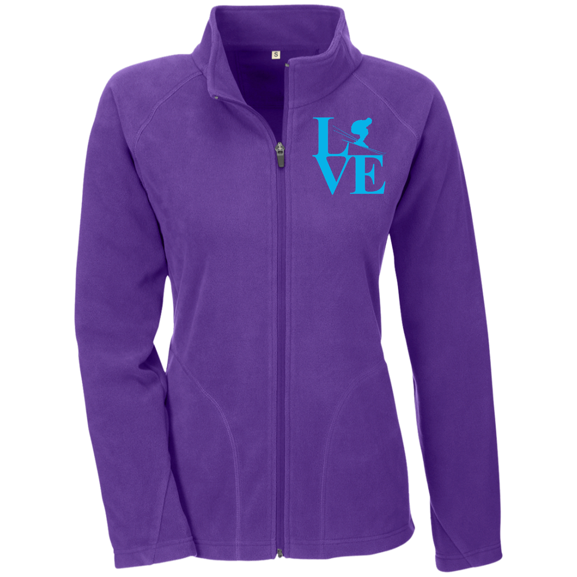 Love Ski Blue Ladies' Microfleece - Powderaddicts
