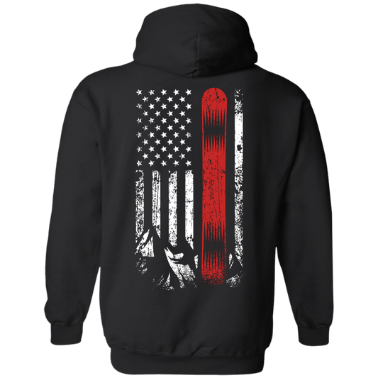 USA Snowboard Flag Hoodies - Powderaddicts