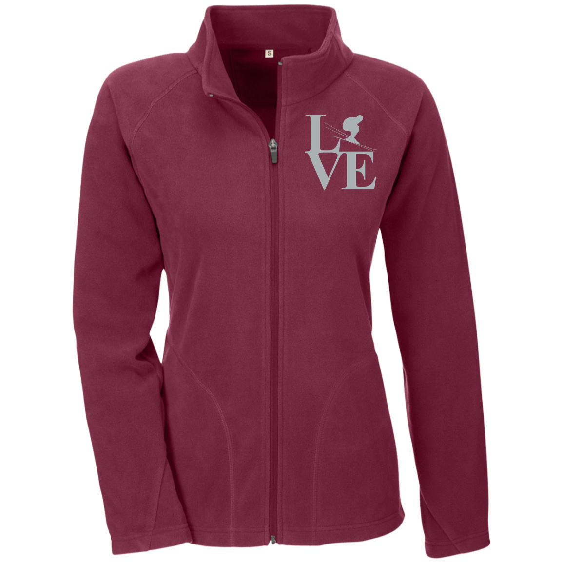 LOVE SKIING Beanie-Silver15 TT90W Ladies' Microfleece - Powderaddicts