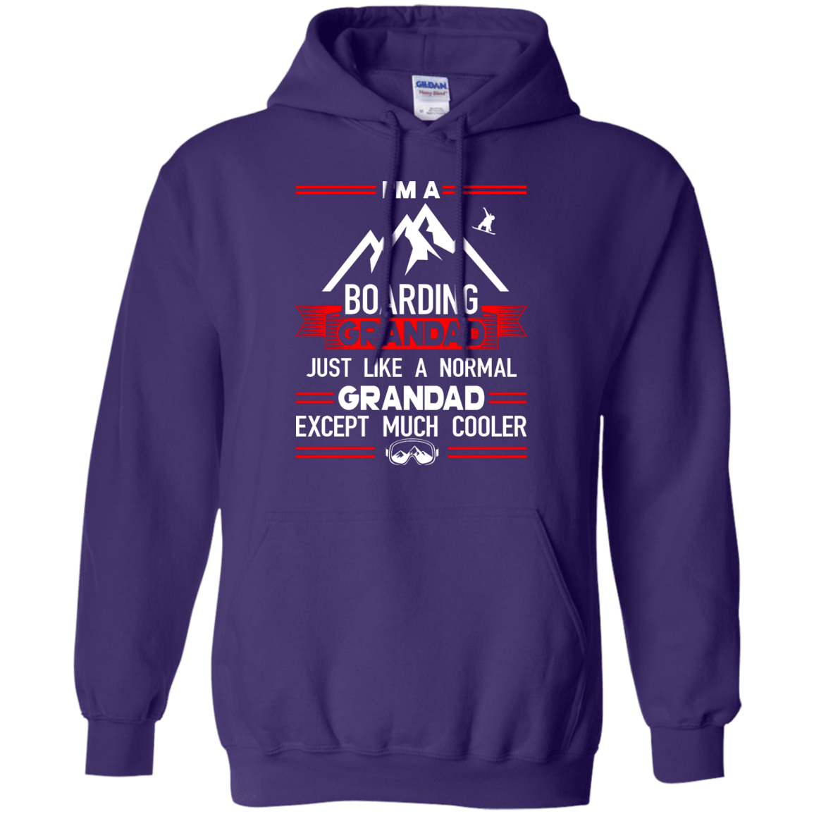 I'm A Boarding Grandad Just Like A Normal Grandad Except Much Cooler Hoodies - Powderaddicts