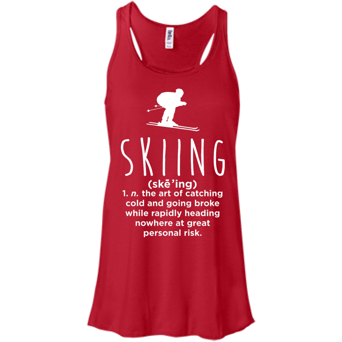 Skiing Definition Tank Tops - Powderaddicts