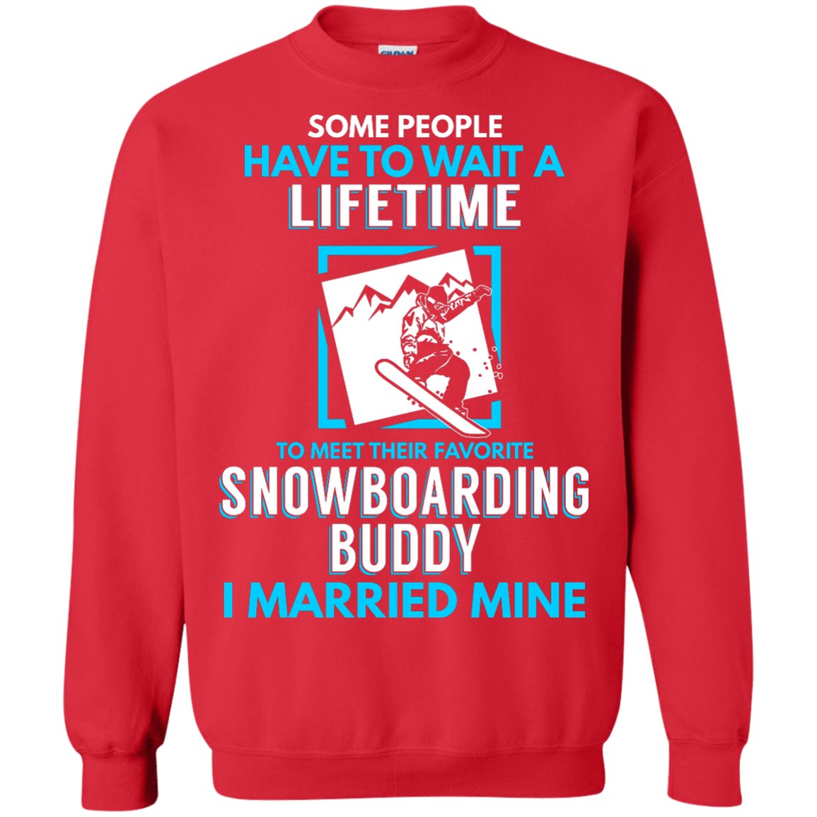 Snowboard Dad Buddy - I Married Mine Long Sleeves - Powderaddicts
