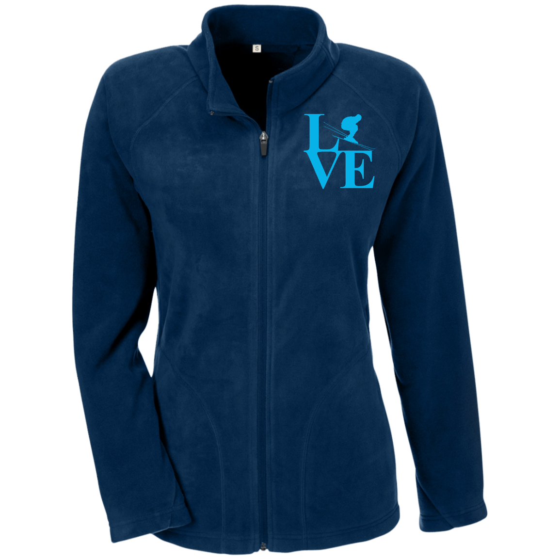 Love Ski Blue Ladies' Microfleece - Powderaddicts