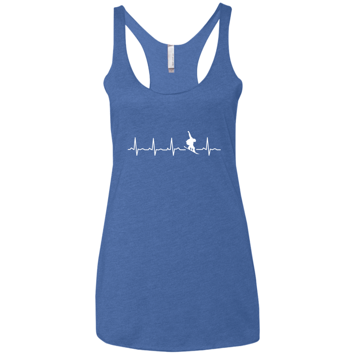 Snowboard Is My Heartbeat Ladies' Tank Tops - Powderaddicts