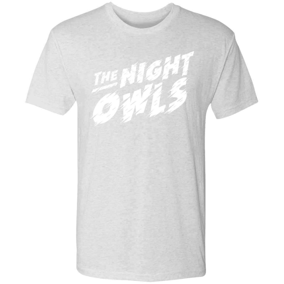 TheNightOwls_White NL6010 Men's Triblend T-Shirt - Powderaddicts