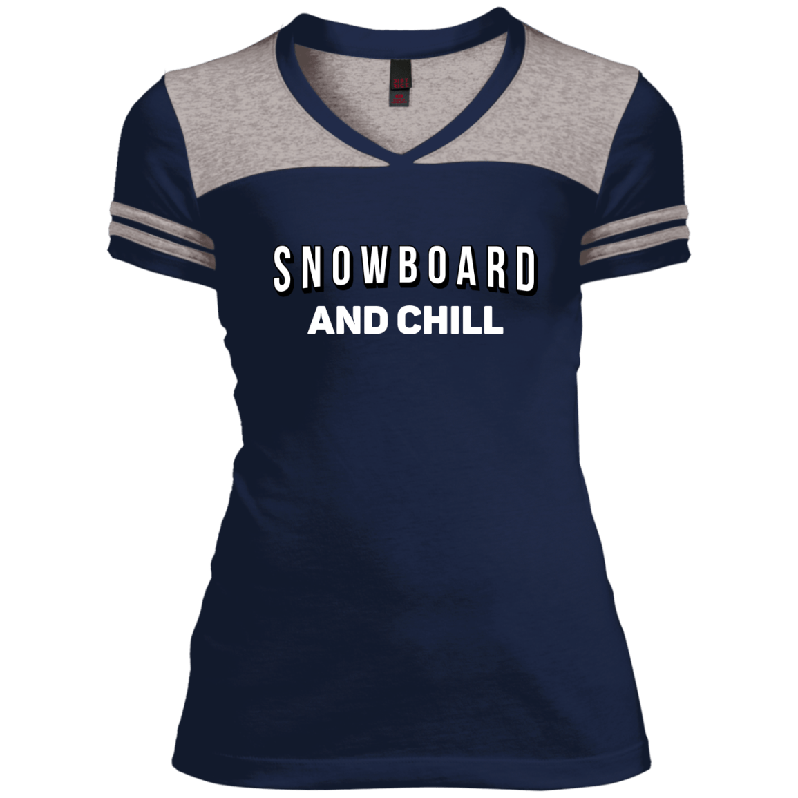 Snowboard and Chill Ladies Tees and V-Neck - Powderaddicts