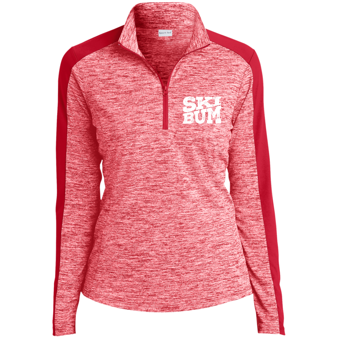 Ski Bum Electric Heather Colorblock 1/4-Zip Pullover - Powderaddicts