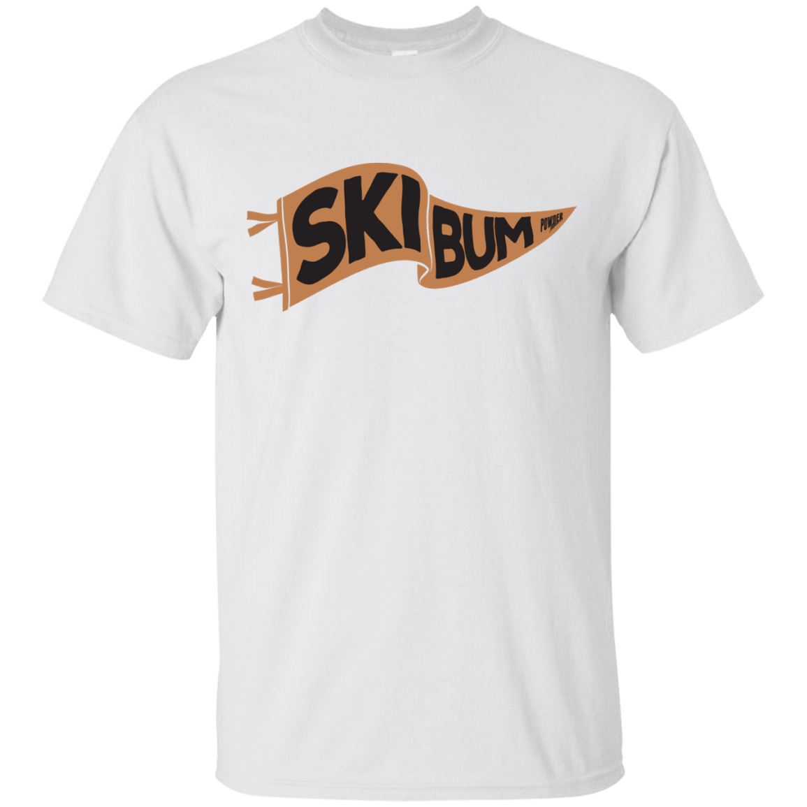 Ski Bum Men's Tees and V-Neck - Powderaddicts
