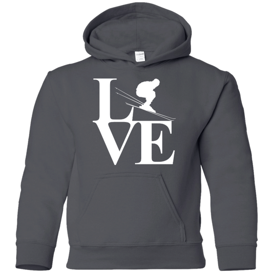 Love Skiing Youth Hoodies - Powderaddicts