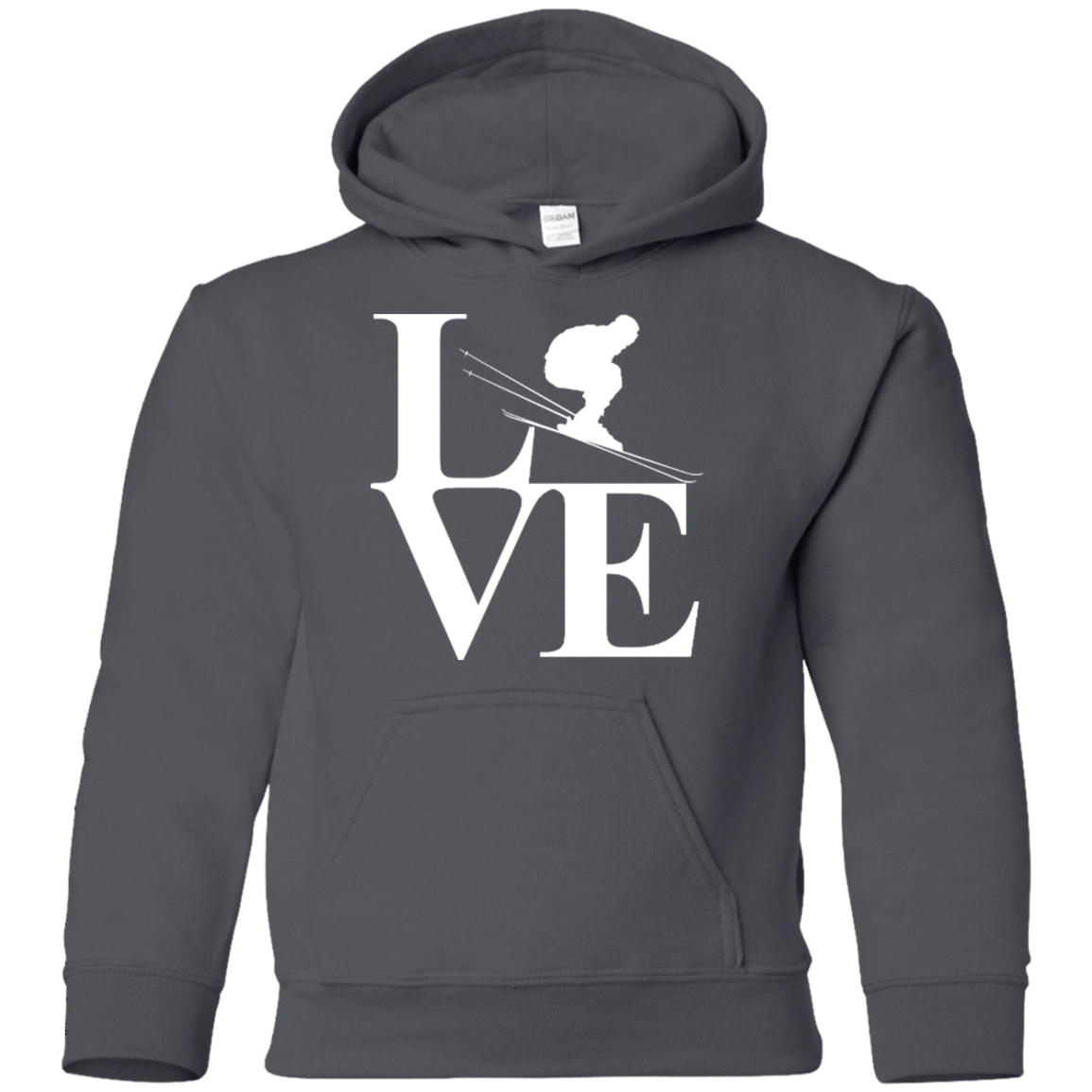 Love Skiing Youth Hoodies - Powderaddicts