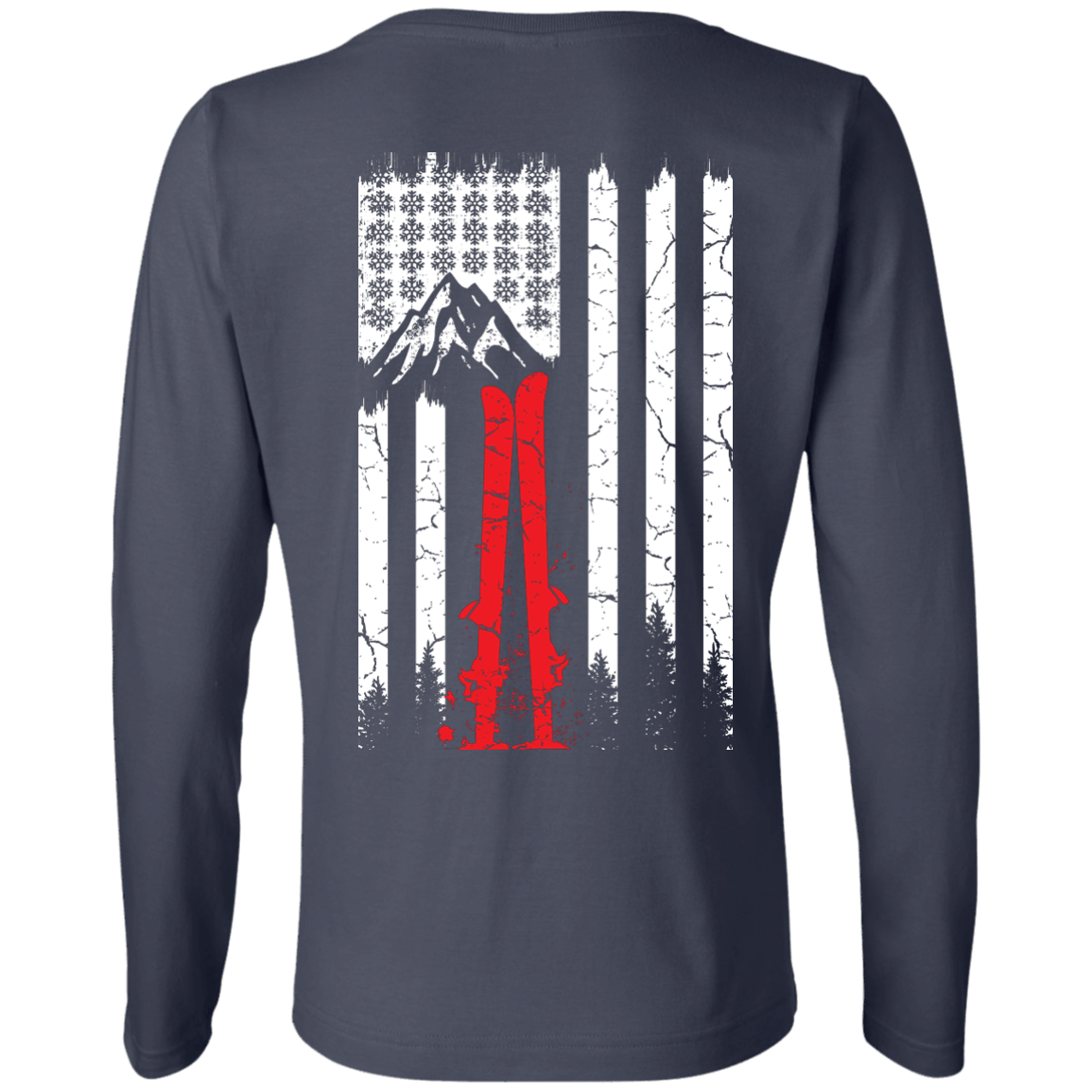Snowflakes N Stripes Long Sleeves - Powderaddicts