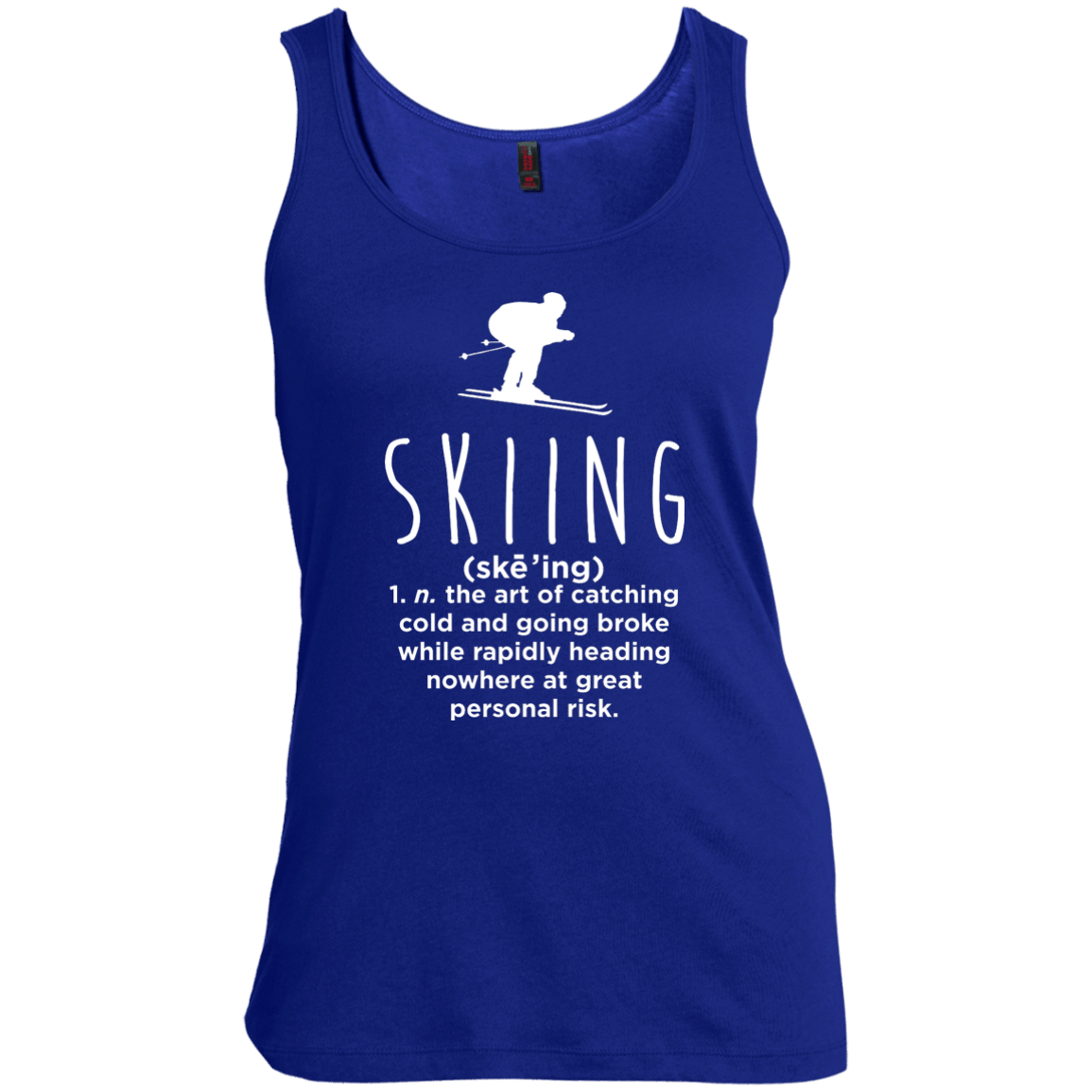 Skiing Definition Tank Tops - Powderaddicts