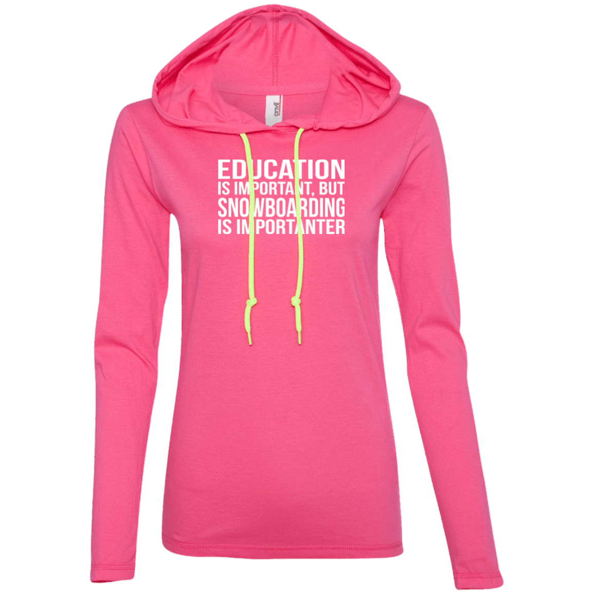 Education Is Important But Snowboarding Is Importanter Hoodies - Powderaddicts