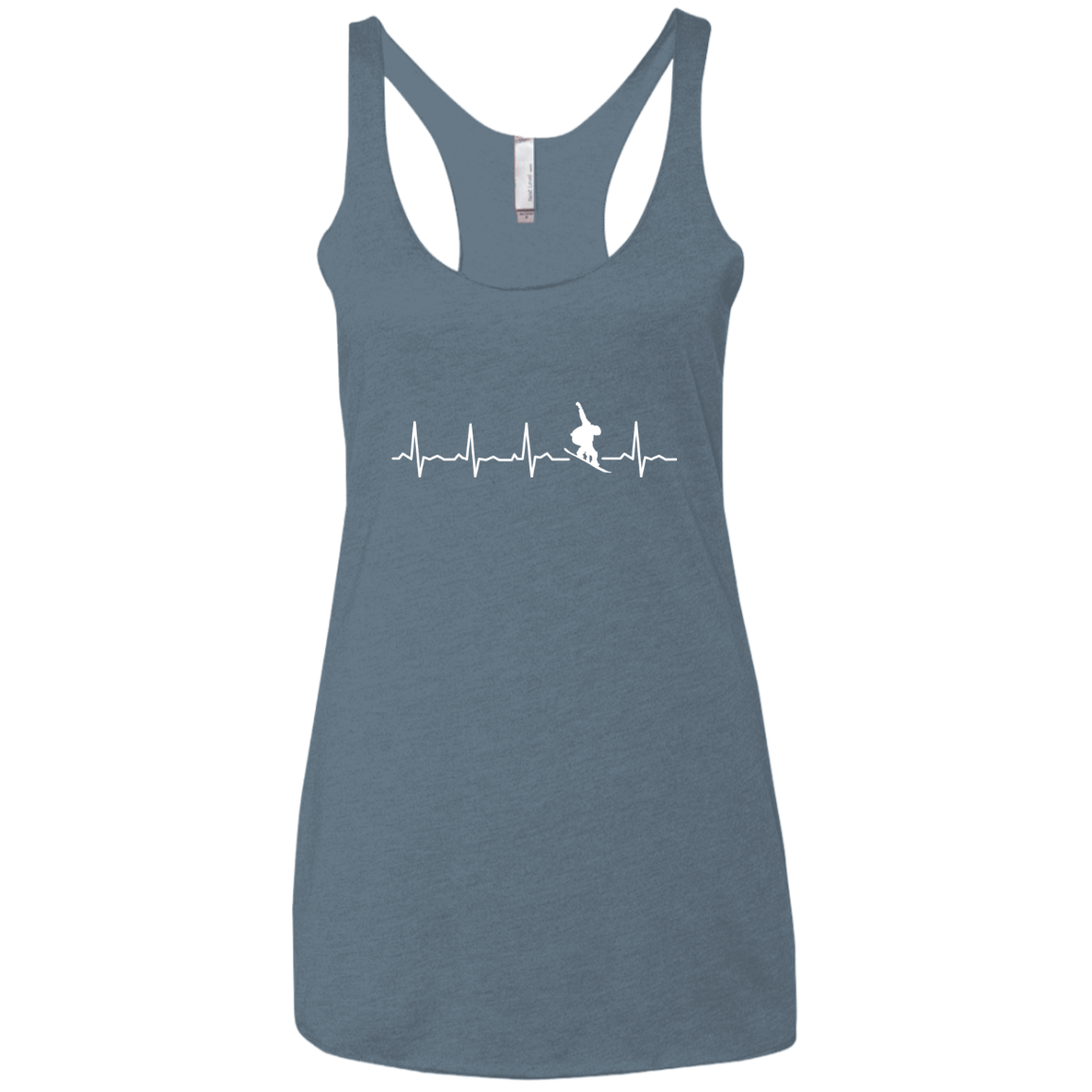 Snowboard Is My Heartbeat Ladies' Tank Tops - Powderaddicts