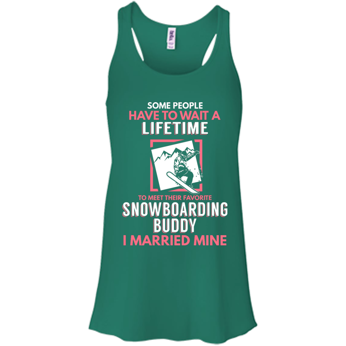 Snowboarding Mom Buddy - I Married Mine Tank Tops - Powderaddicts