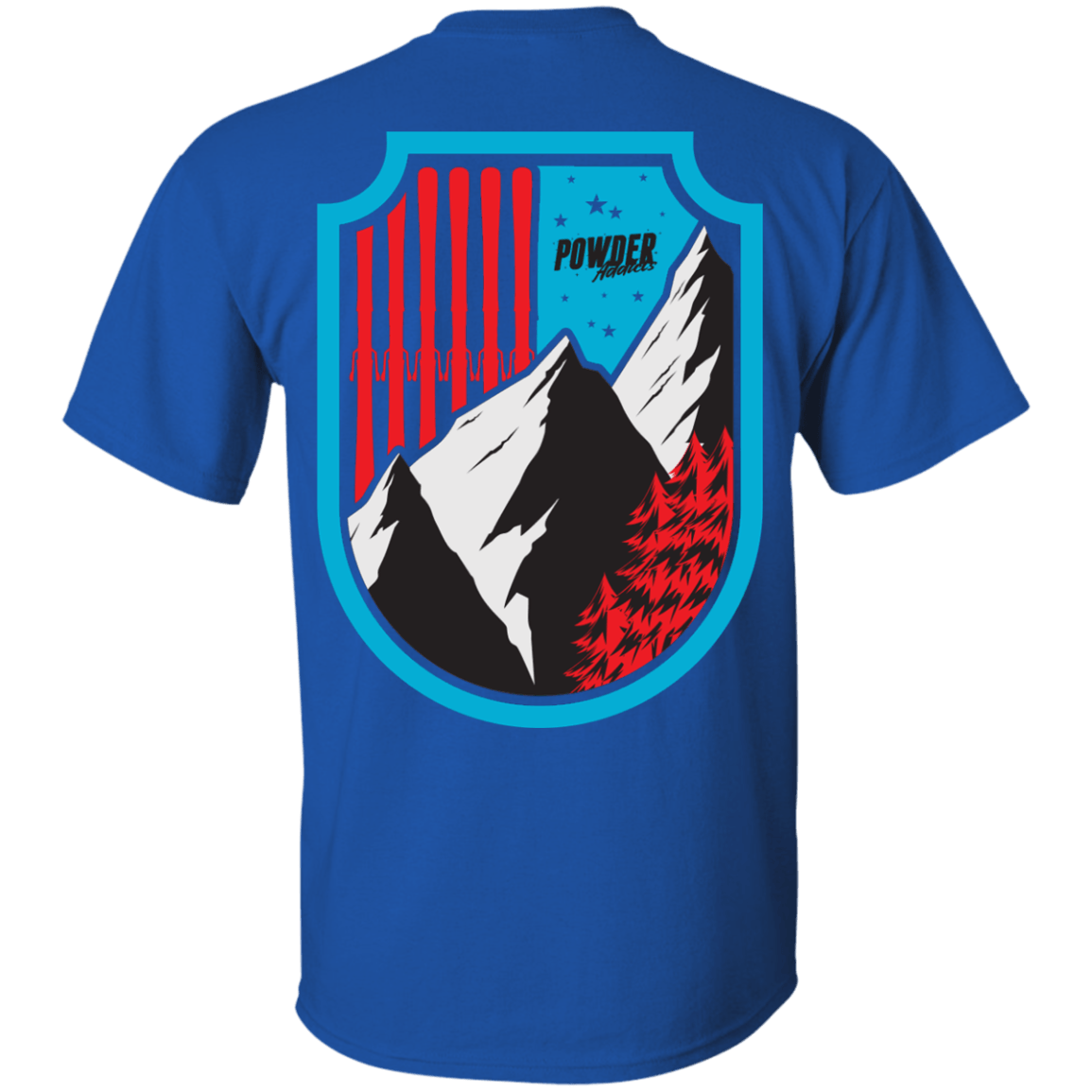 Ski Flag Men's Tees and V-Neck - Powderaddicts