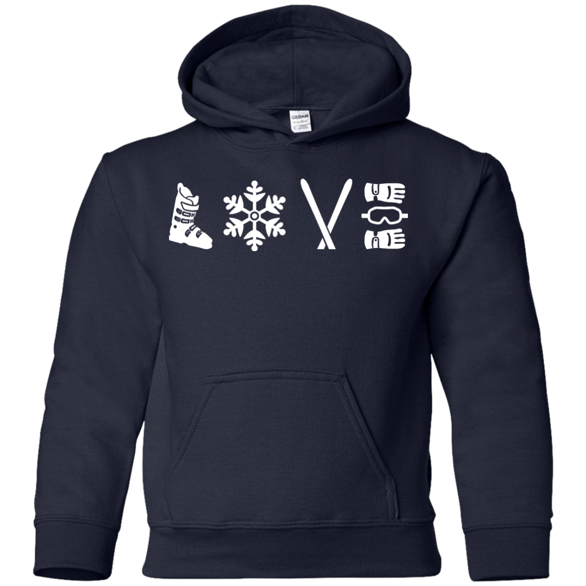 Love Ski Youth Hoodies - Powderaddicts