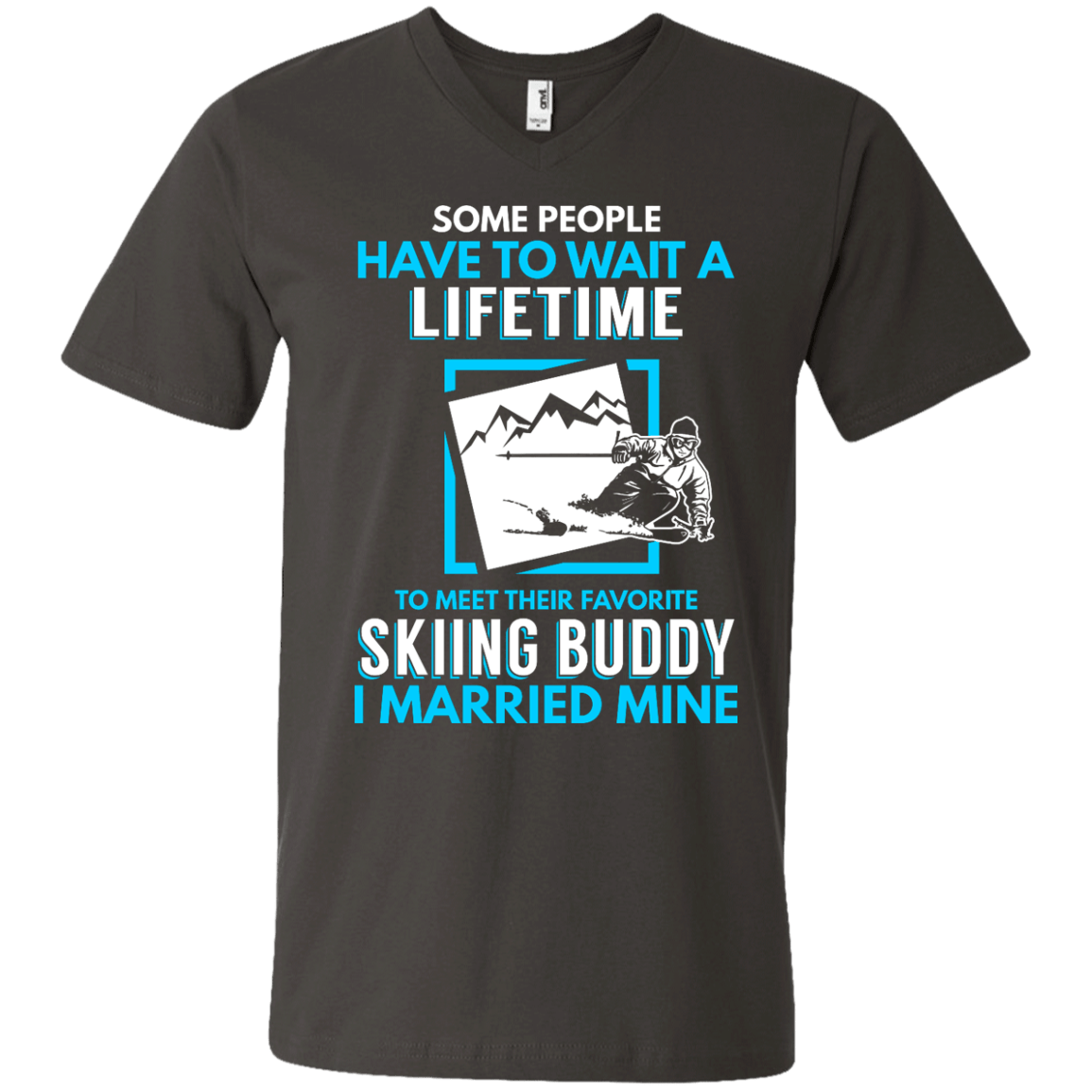 Skiing Buddy - I Married Mine Tees - Powderaddicts
