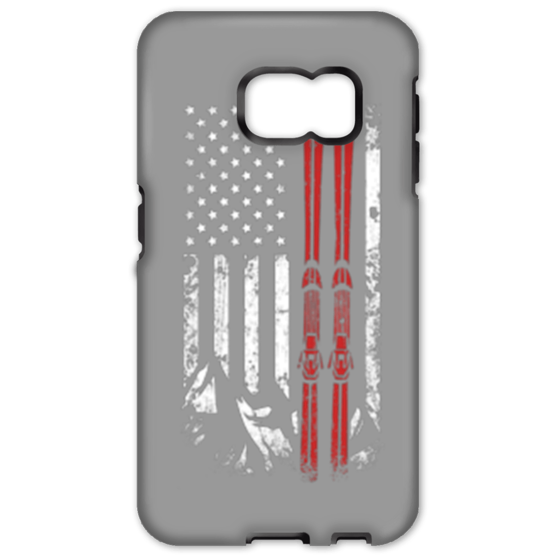 USA Ski Flag Phone Cases - Powderaddicts